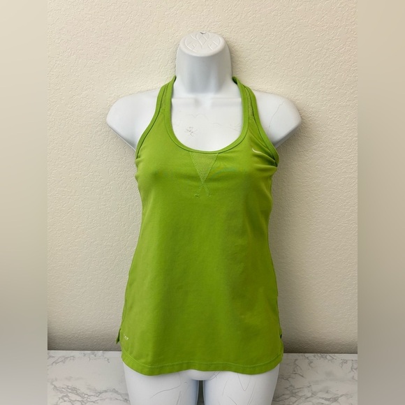 Nike Tops - Nike Tank Top Womens S Green Dri Fit Racerback Running Lightweight Train